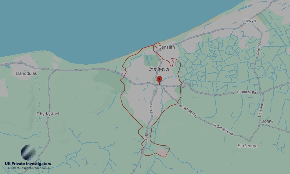UK Private Investigators - Areas our detectives operate in Abergele