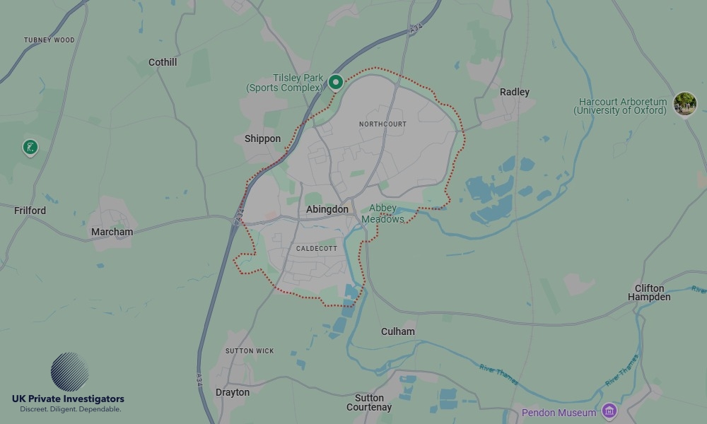 UK Private Investigators - Areas our detectives operate in LoAbingdon-on-Thamesndon