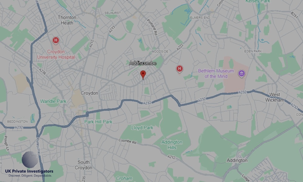 UK Private Investigators - Areas our detectives operate in Addiscombe