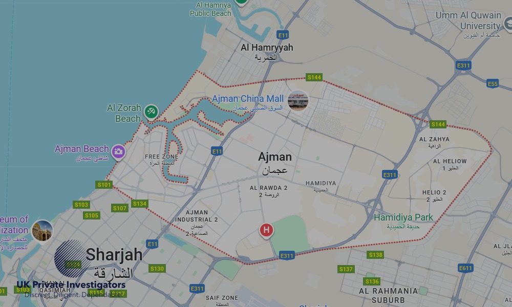 UK Private Investigators - Areas our detectives operate in Ajman