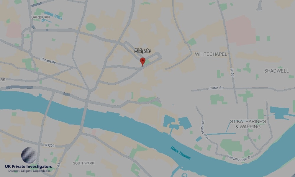 UK Private Investigators - Areas our detectives operate in Aldgate