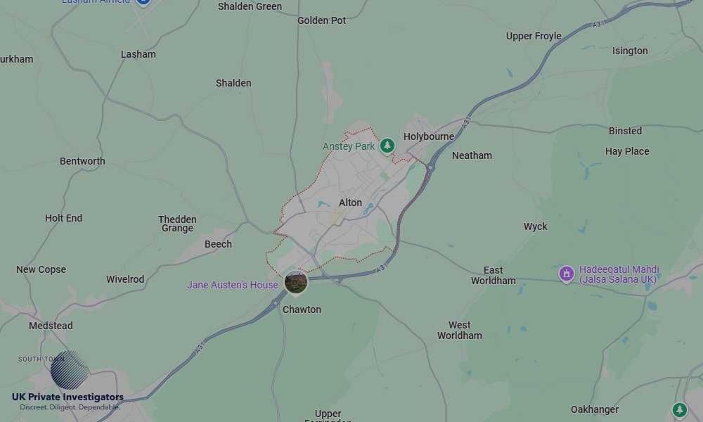 UK Private Investigators - Areas our detectives operate in Alton