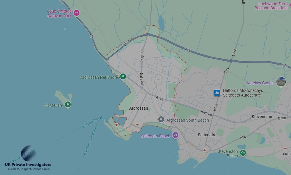 UK Private Investigators - Areas our detectives operate in Androssan