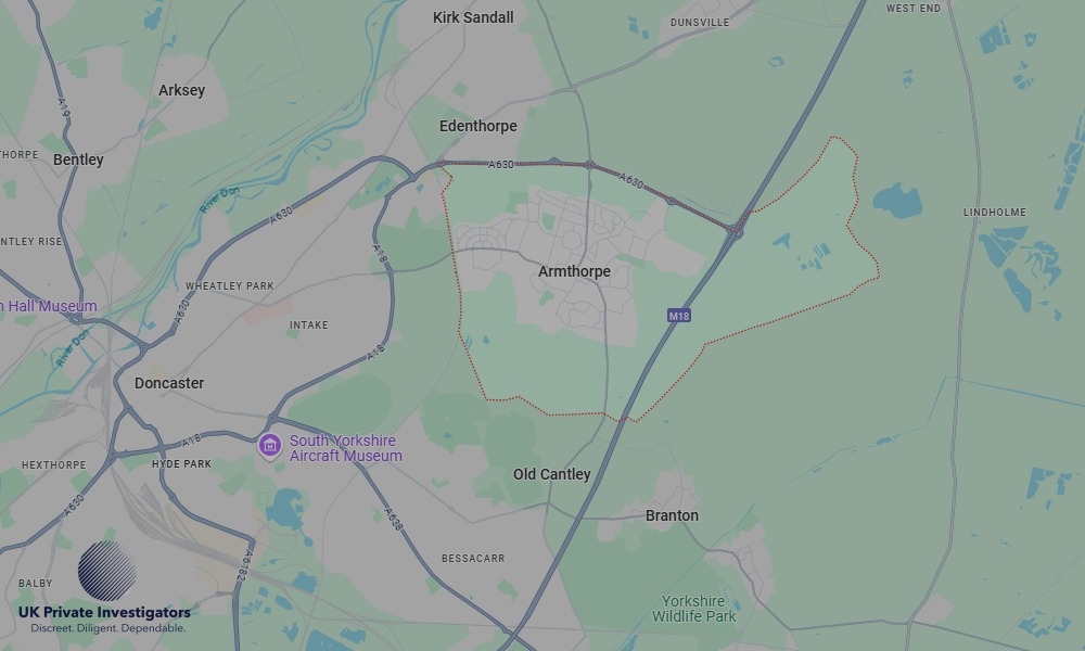 UK Private Investigators - Areas our detectives operate in Armthorpe