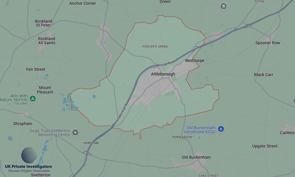 UK Private Investigators - Areas our detectives operate in Attleborough