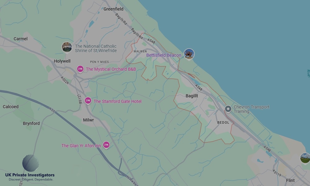UK Private Investigators - Areas our detectives operate in Bagillt