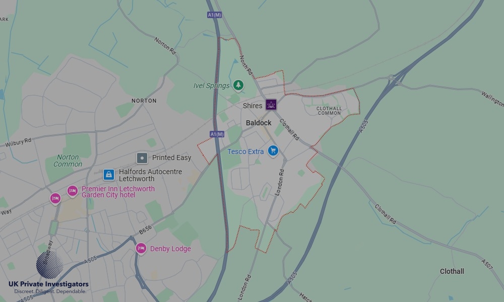 UK Private Investigators - Areas our detectives operate in Baldock