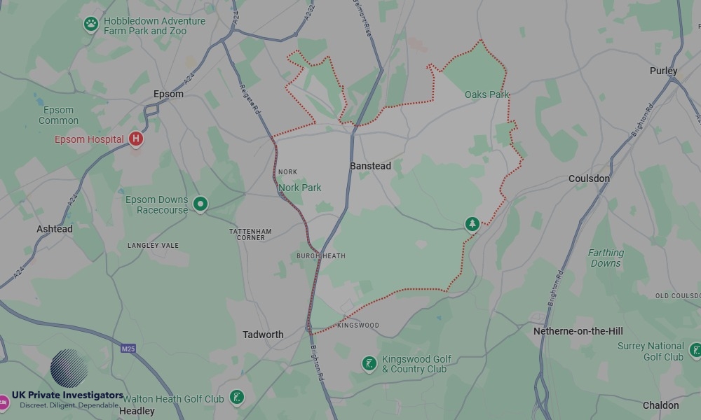 UK Private Investigators - Areas our detectives operate in Banstead