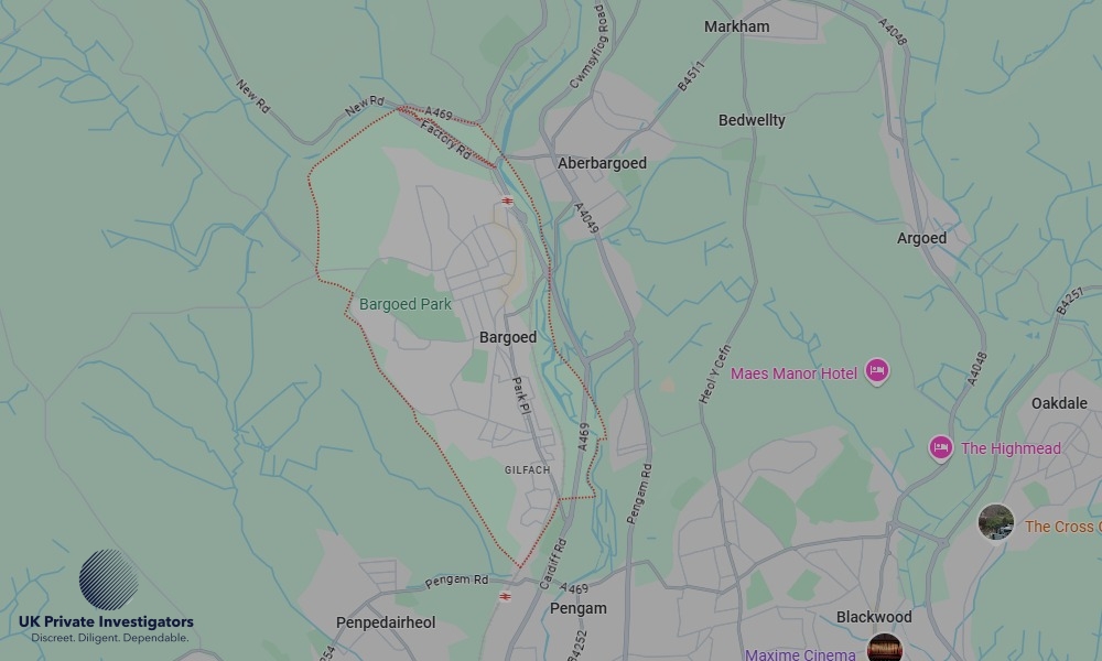 UK Private Investigators - Areas our detectives operate in Bargoed