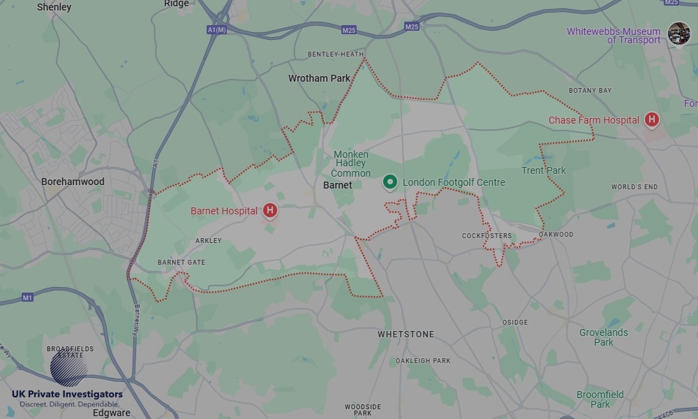 UK Private Investigators - Areas our detectives operate in Barnet