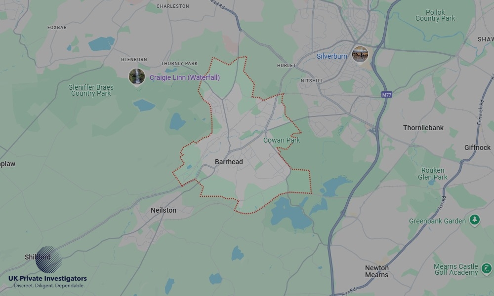 UK Private Investigators - Areas our detectives operate in Barrhead