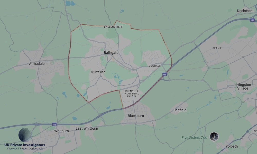 UK Private Investigators - Areas our detectives operate in Bathgate