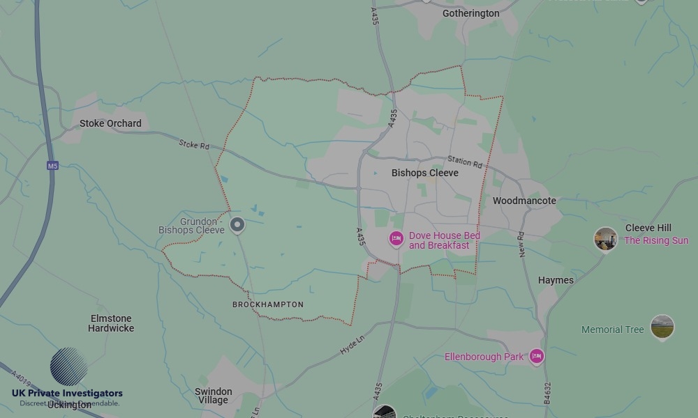 UK Private Investigators - Areas our detectives operate in Bishop's Cleeve