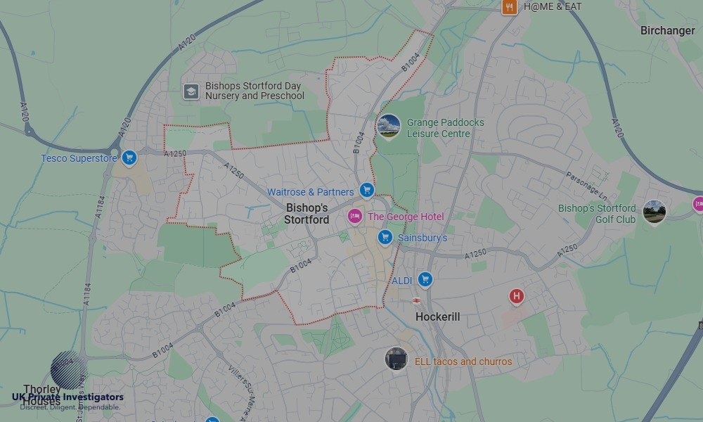 UK Private Investigators - Areas our detectives operate in LoBishop's Stortfordndon