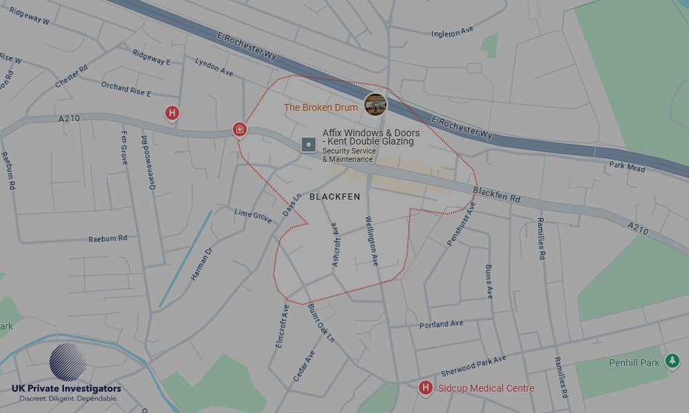 UK Private Investigators - Areas our detectives operate in Blackfen