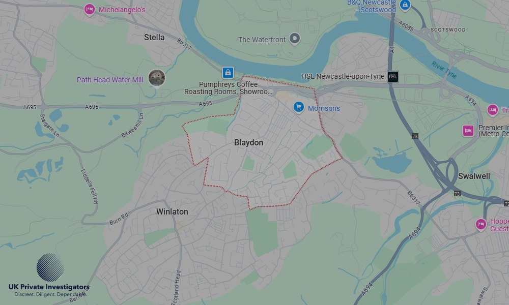 UK Private Investigators - Areas our detectives operate in Blaydon