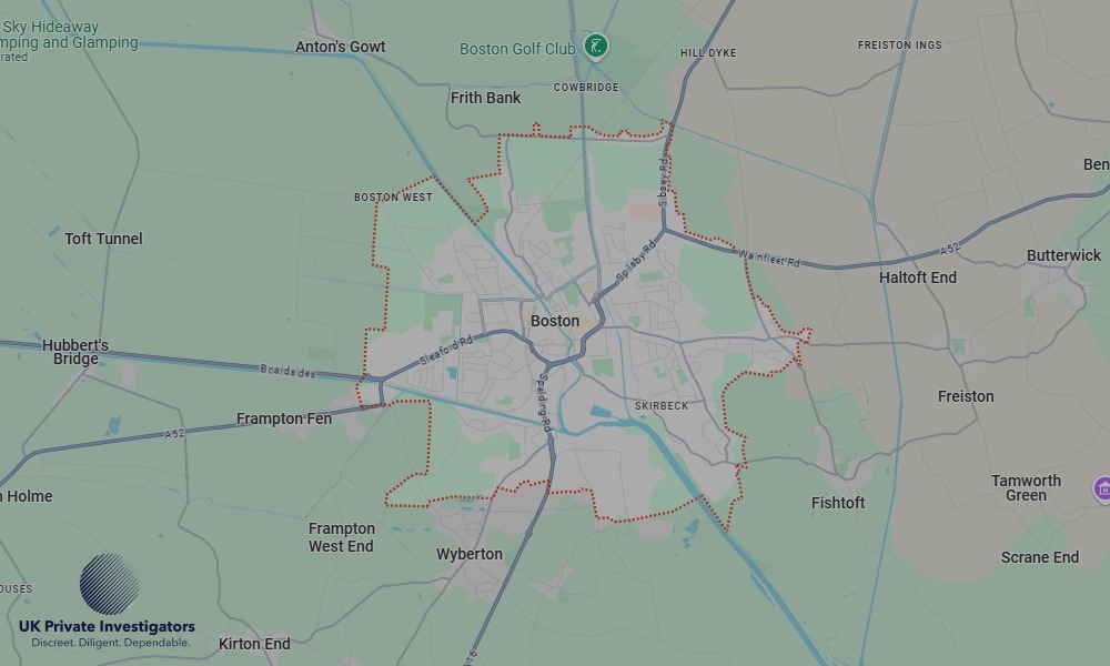 UK Private Investigators - Areas our detectives operate in LoBostonndon