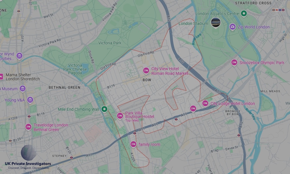 UK Private Investigators - Areas our detectives operate in Bow