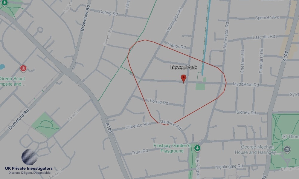 UK Private Investigators - Areas our detectives operate in Bowes Park