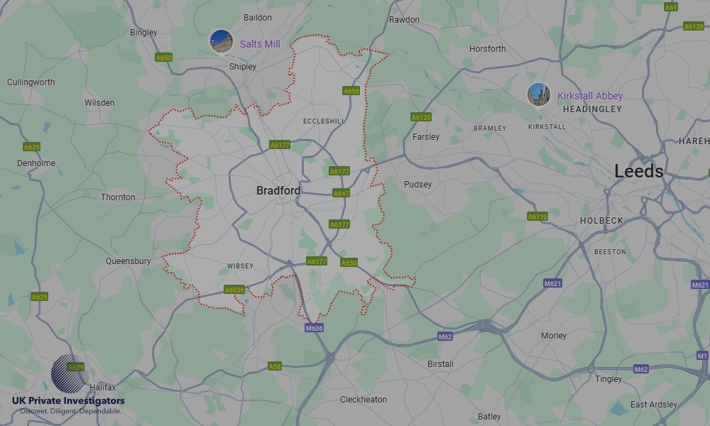 UK Private Investigators - Areas our detectives operate in LoBradfordndon