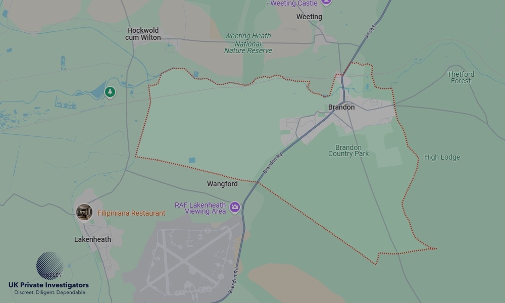 UK Private Investigators - Areas our detectives operate in Brandon