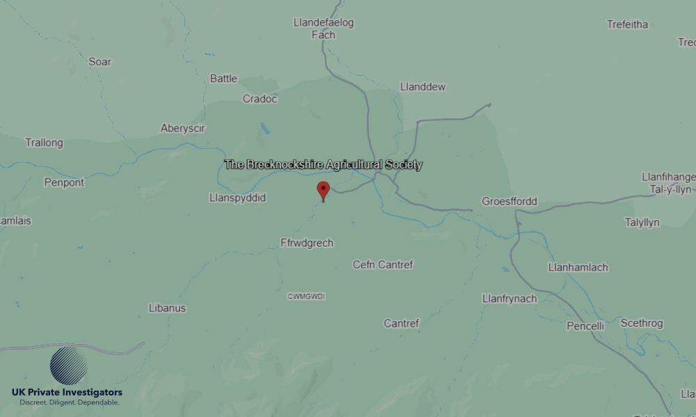 UK Private Investigators - Areas our detectives operate in Brecknockshire