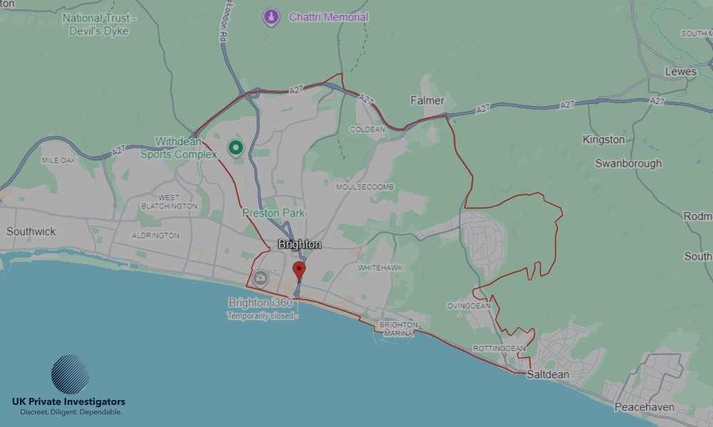 UK Private Investigators - Areas our detectives operate in LoBrightonndon