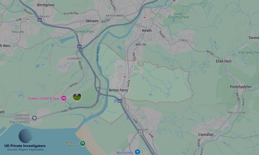 UK Private Investigators - Areas our detectives operate in Briton Ferry