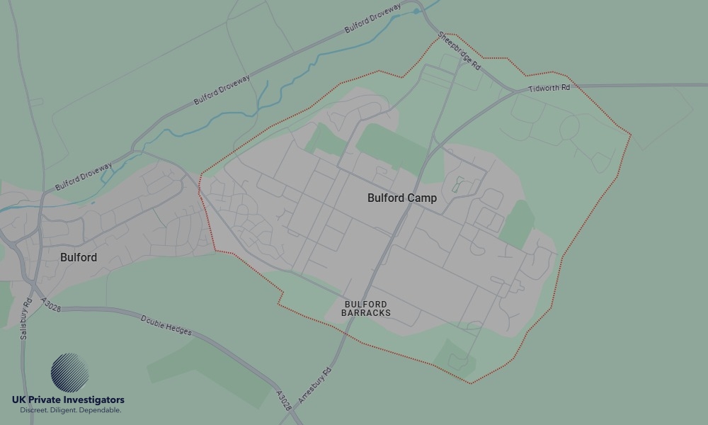 UK Private Investigators - Areas our detectives operate in Bulford Camp