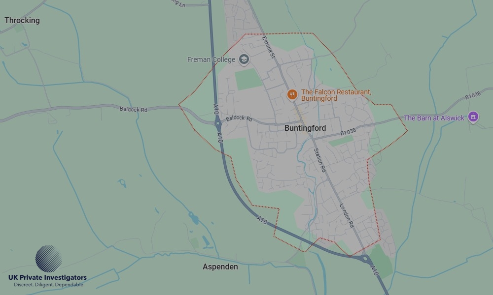 UK Private Investigators - Areas our detectives operate in Buntingford