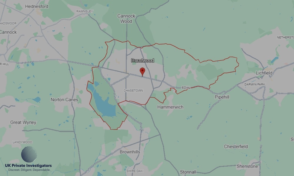 UK Private Investigators - Areas our detectives operate in Burntwood