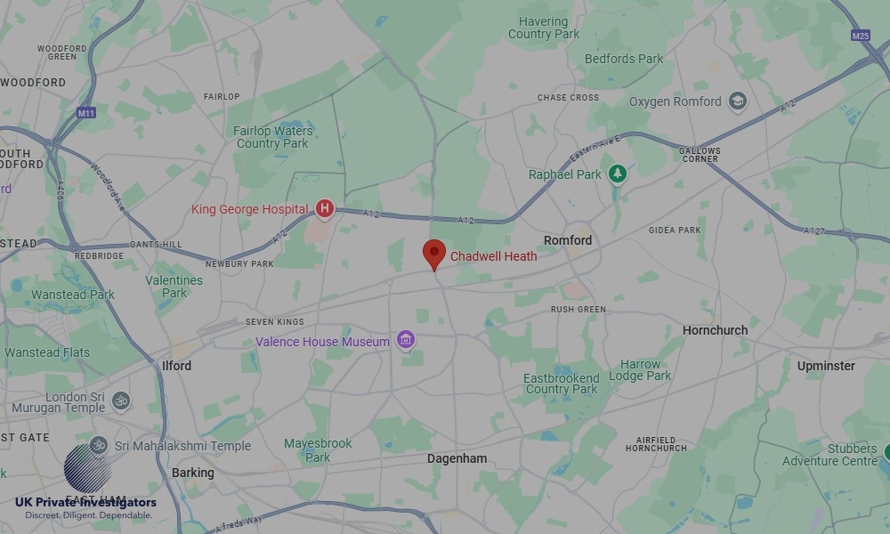 UK Private Investigators - Areas our detectives operate in Chadwell Heath