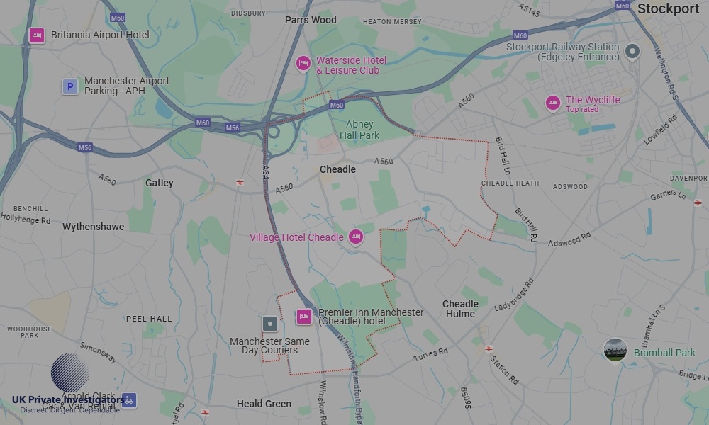 UK Private Investigators - Areas our detectives operate in Cheadle