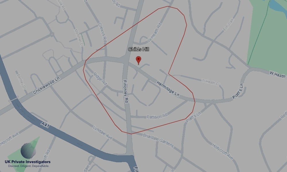 UK Private Investigators - Areas our detectives operate in Childs Hill