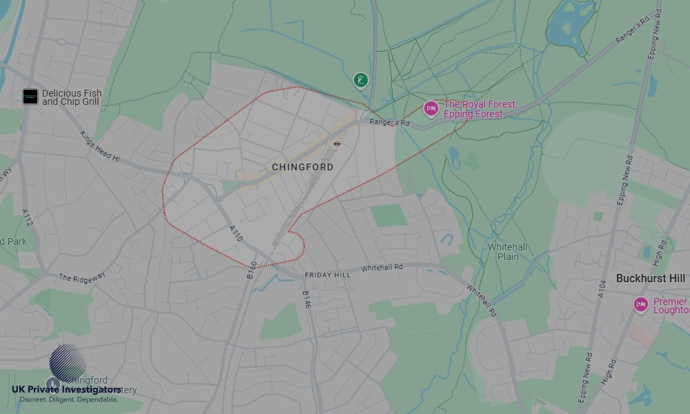UK Private Investigators - Areas our detectives operate in Chingford