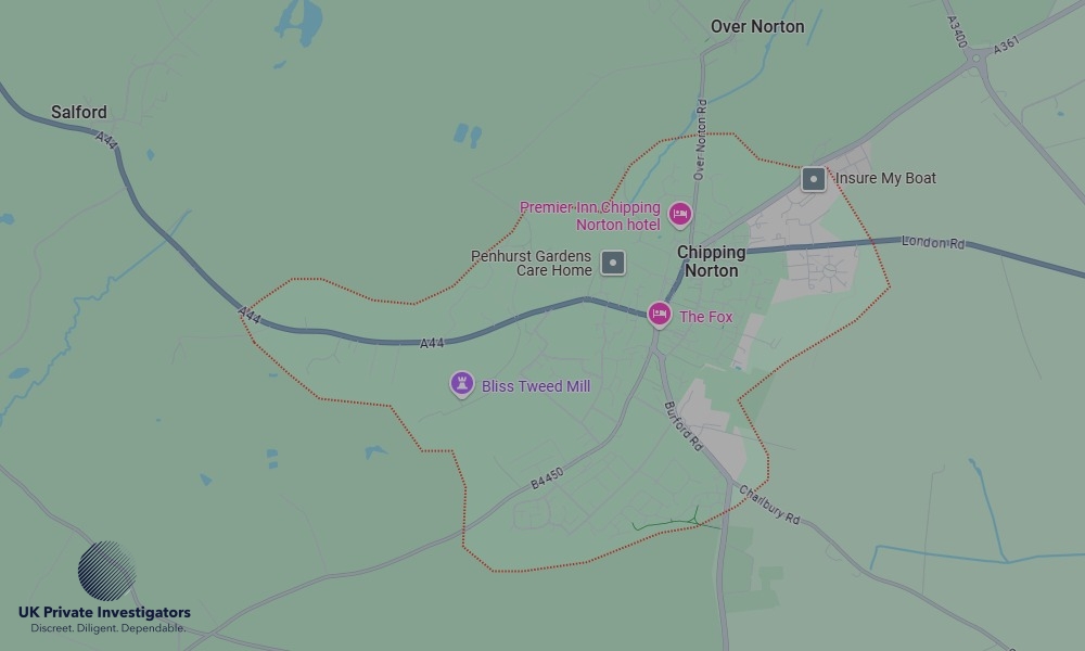 UK Private Investigators - Areas our detectives operate in Chipping Norton