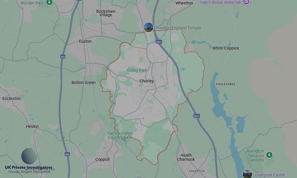 UK Private Investigators - Areas our detectives operate in LoChorleyndon