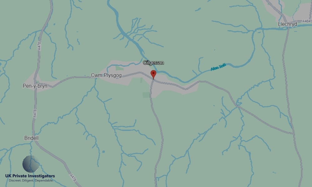 UK Private Investigators - Areas our detectives operate in Cilgerran