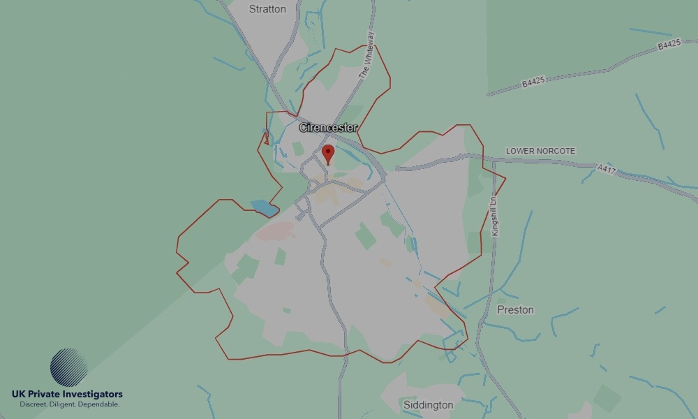 UK Private Investigators - Areas our detectives operate in Cirencester