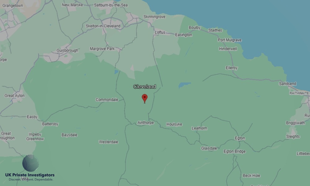 UK Private Investigators - Areas our detectives operate in Cleveland