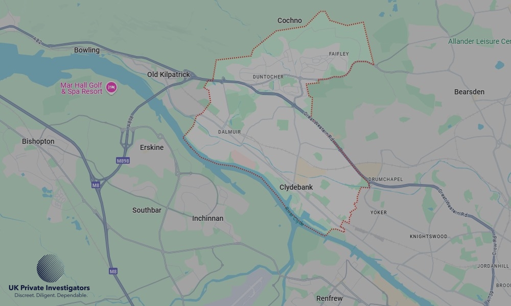 UK Private Investigators - Areas our detectives operate in Clydebank