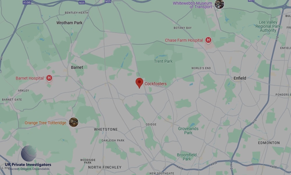 UK Private Investigators - Areas our detectives operate in Cockfosters