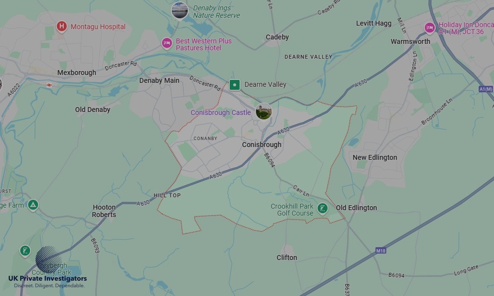 UK Private Investigators - Areas our detectives operate in Conisborough