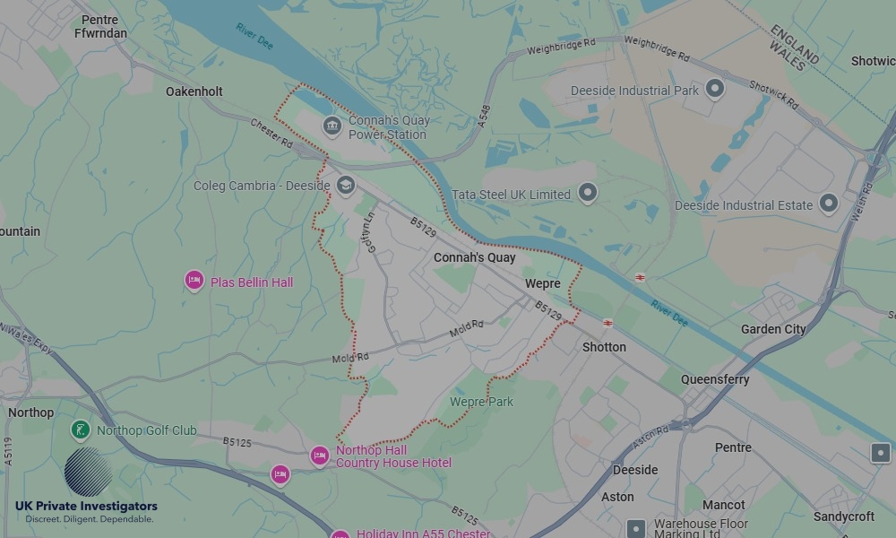 UK Private Investigators - Areas our detectives operate in Connah's Quay