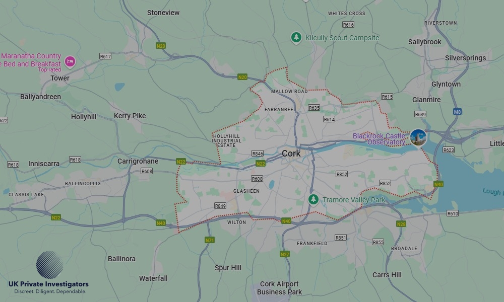 UK Private Investigators - Areas our detectives operate in Cork