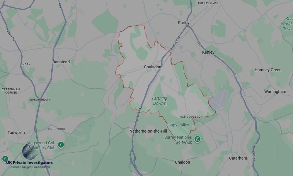 UK Private Investigators - Areas our detectives operate in Coulsdon