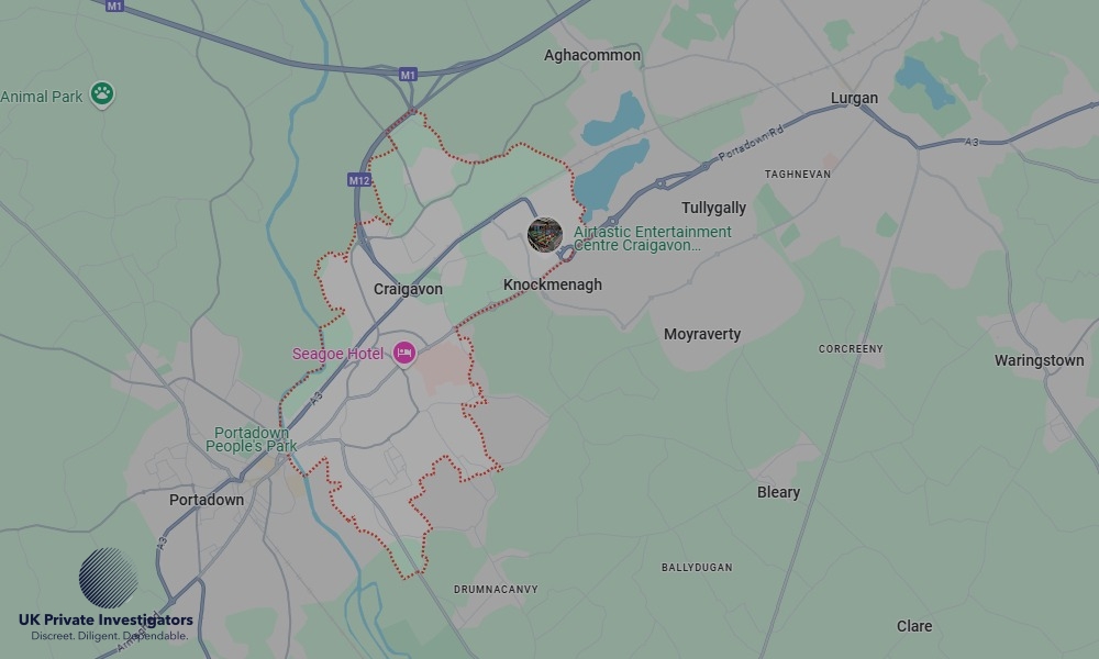 UK Private Investigators - Areas our detectives operate in LoCraigavonndon
