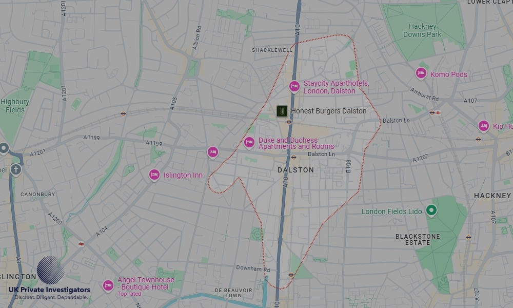 UK Private Investigators - Areas our detectives operate in Dalston