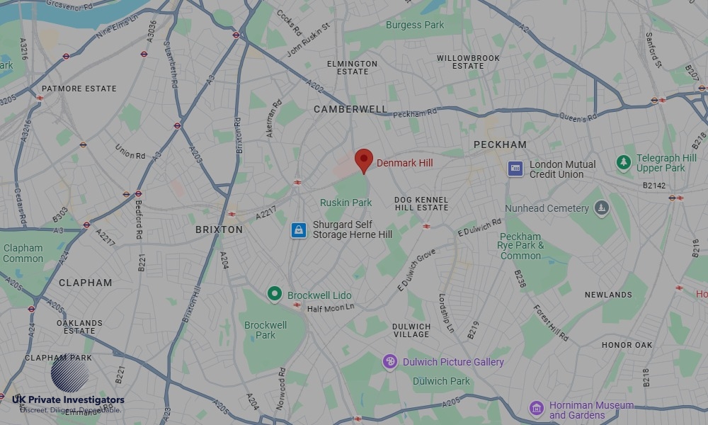 UK Private Investigators - Areas our detectives operate in Denmark Hill