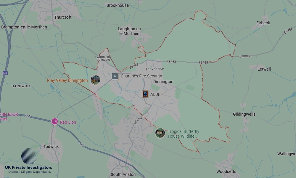 UK Private Investigators - Areas our detectives operate in Dinnington
